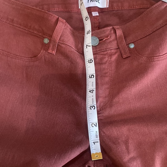 NWOT Paige verdugo crop redwood silk coating jeans - Picture 4 of 14